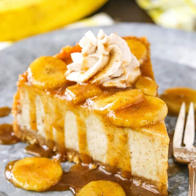 Banana's Fosters Cheesecake.
