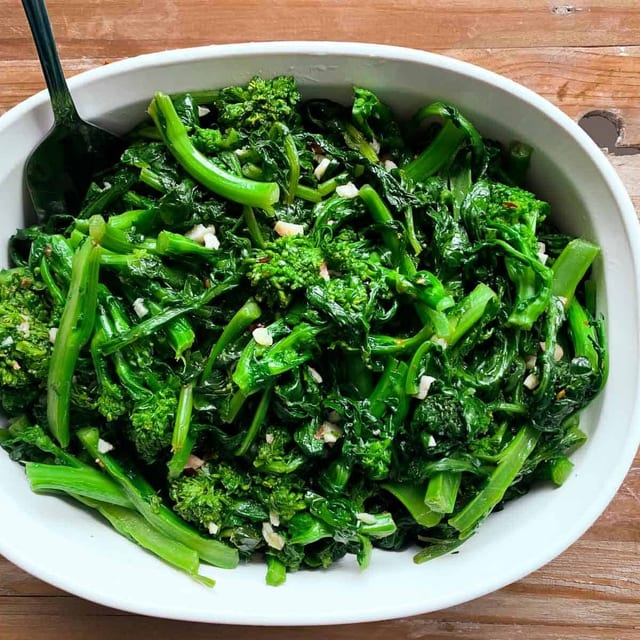 Sautéed Broccoli Rabe.