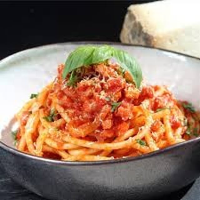 Bucatini Amatriciana.