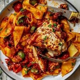 Pappardelle with Chicken Cacciatore