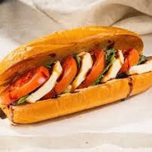 Fresh & Classic Caprese Sandwich.