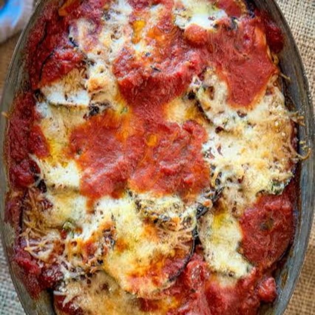 Eggplant Parmigiana.