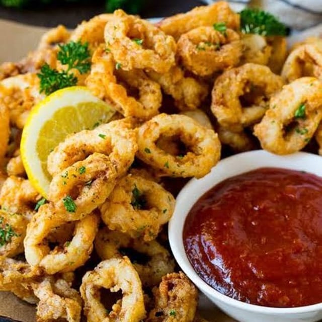 Fried Calamari Marinara.
